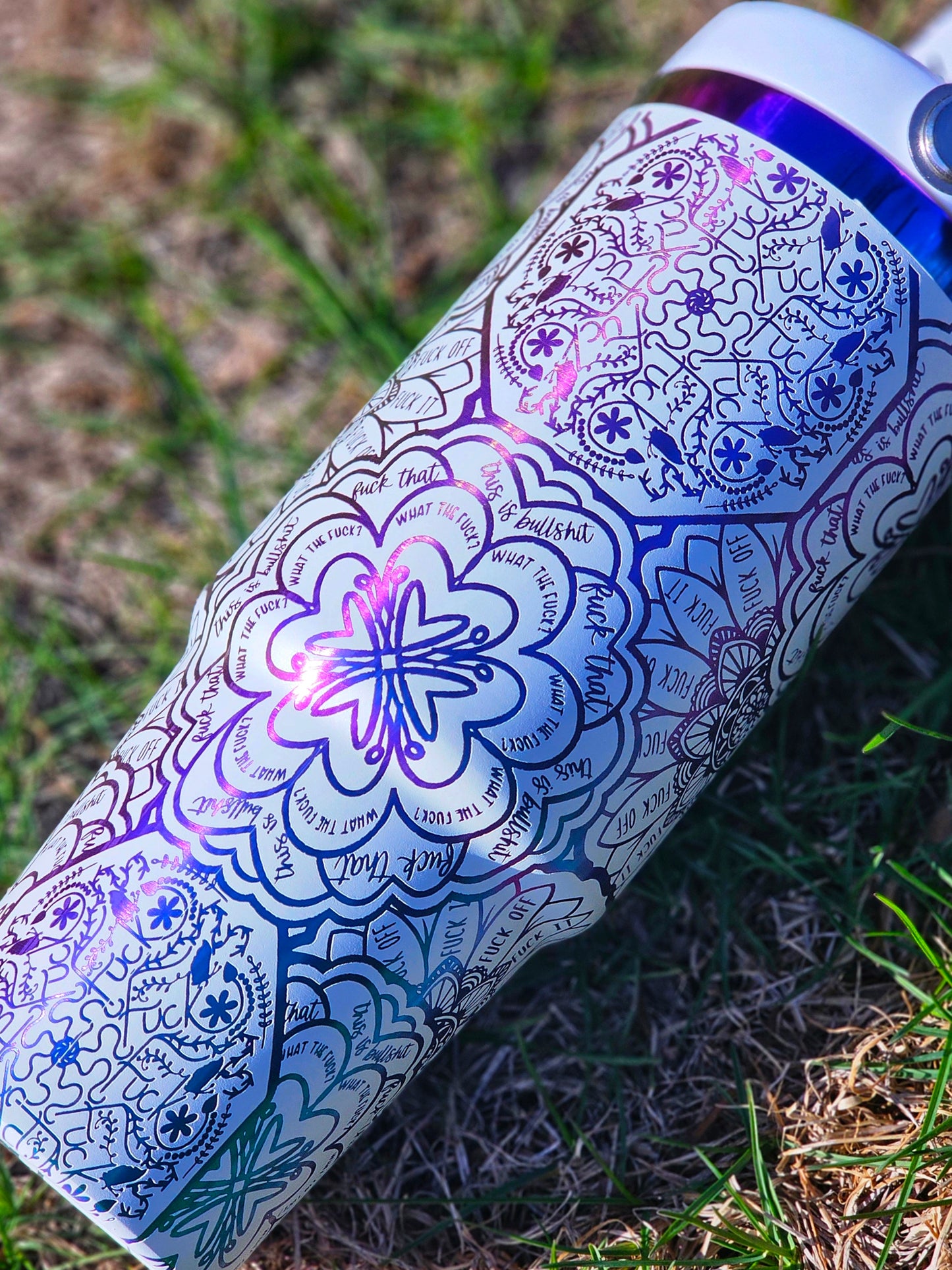 Discount Fuck Mandala Tumbler