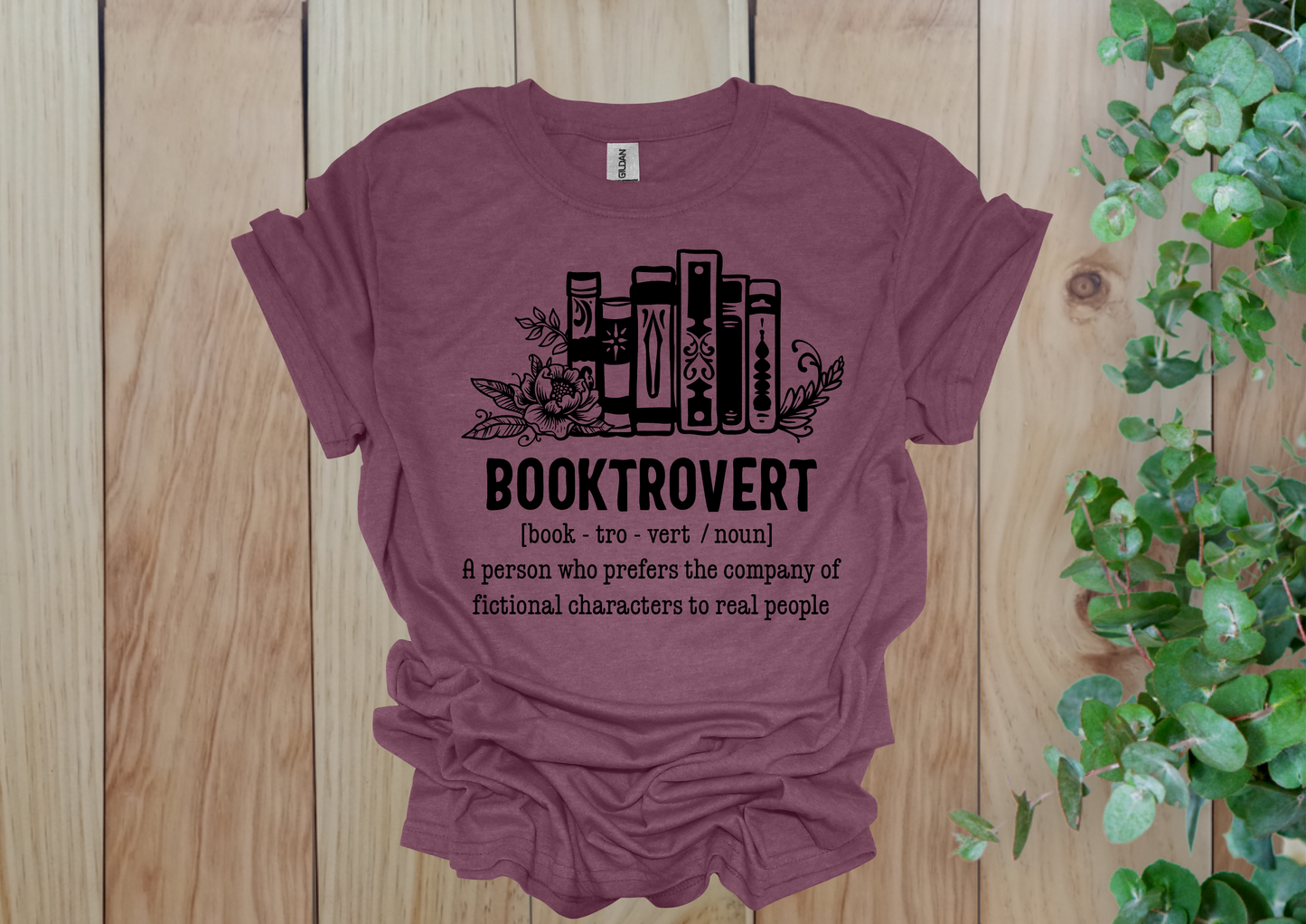 Booktrovert Definition Tee