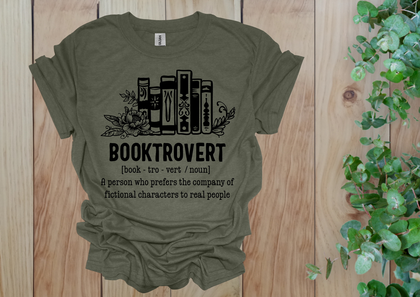 Booktrovert Definition Tee