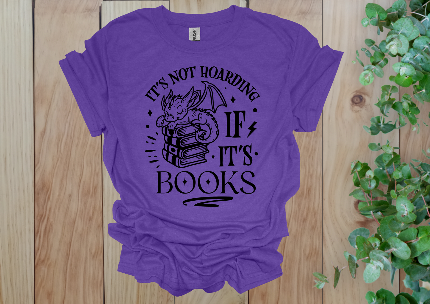 Book Hoarding Dragon Tee