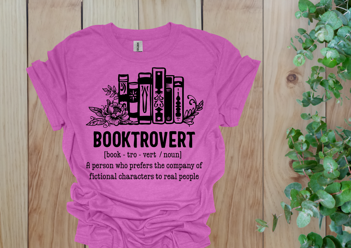 Booktrovert Definition Tee
