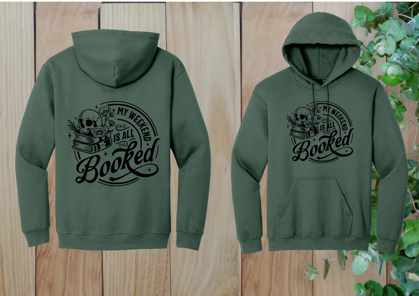 My Weekend Is All Booked - Round Design Hoodie