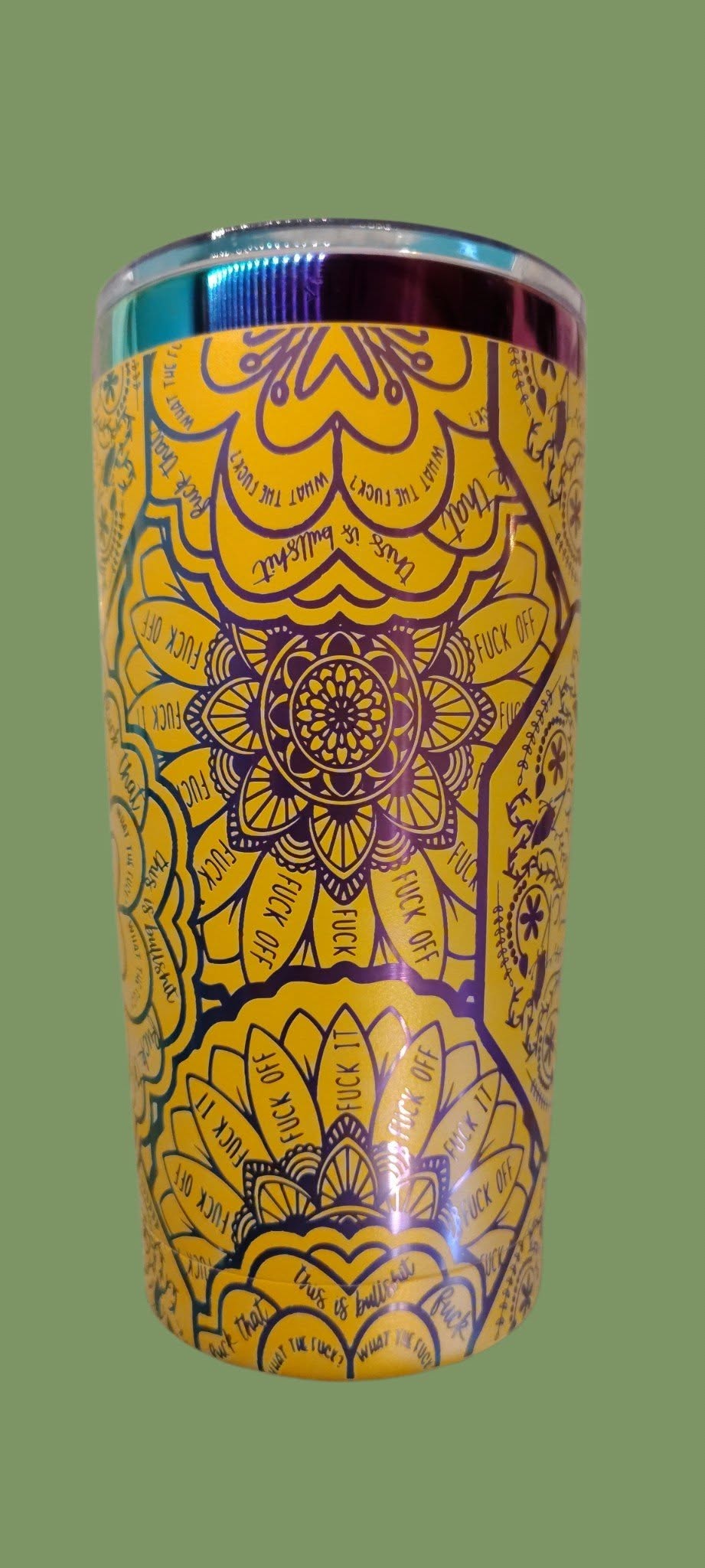 Fuck Mandala 20 oz Tapered