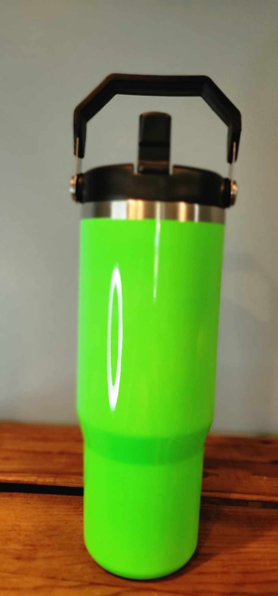 30 ounce Fliptop with handle - Neon Pink