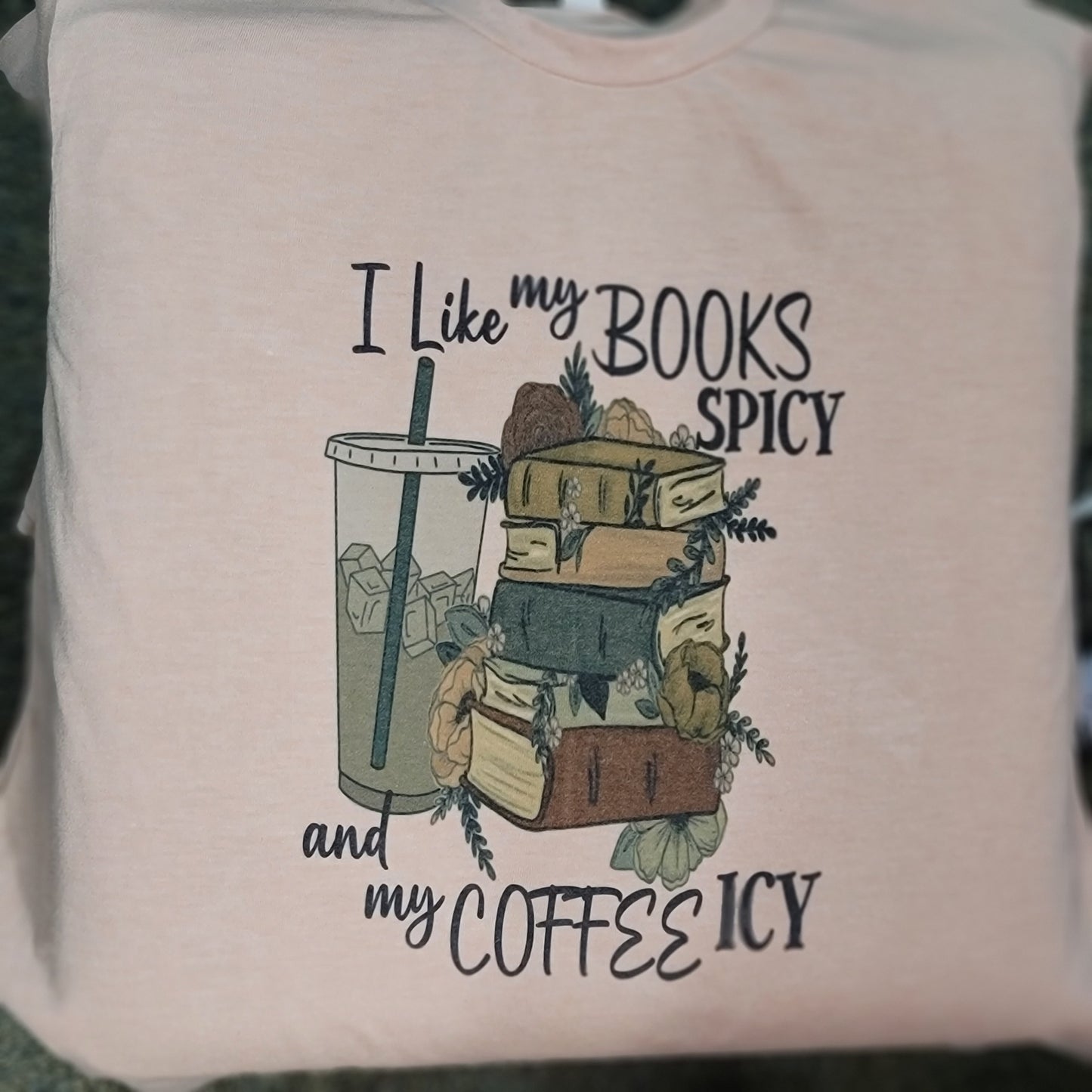 Spicy Books Icy Coffee Tee