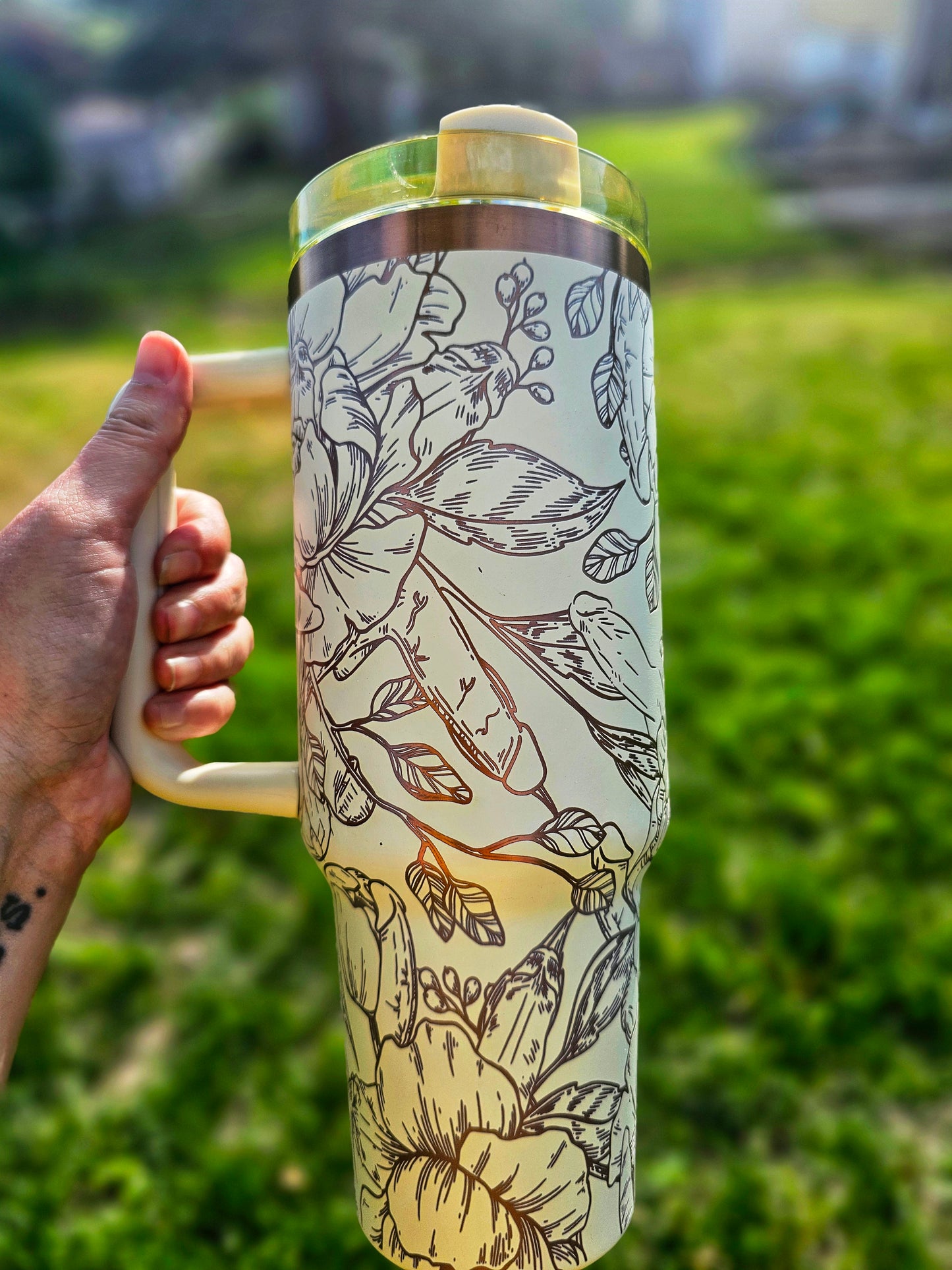 Floral Richards Tumbler