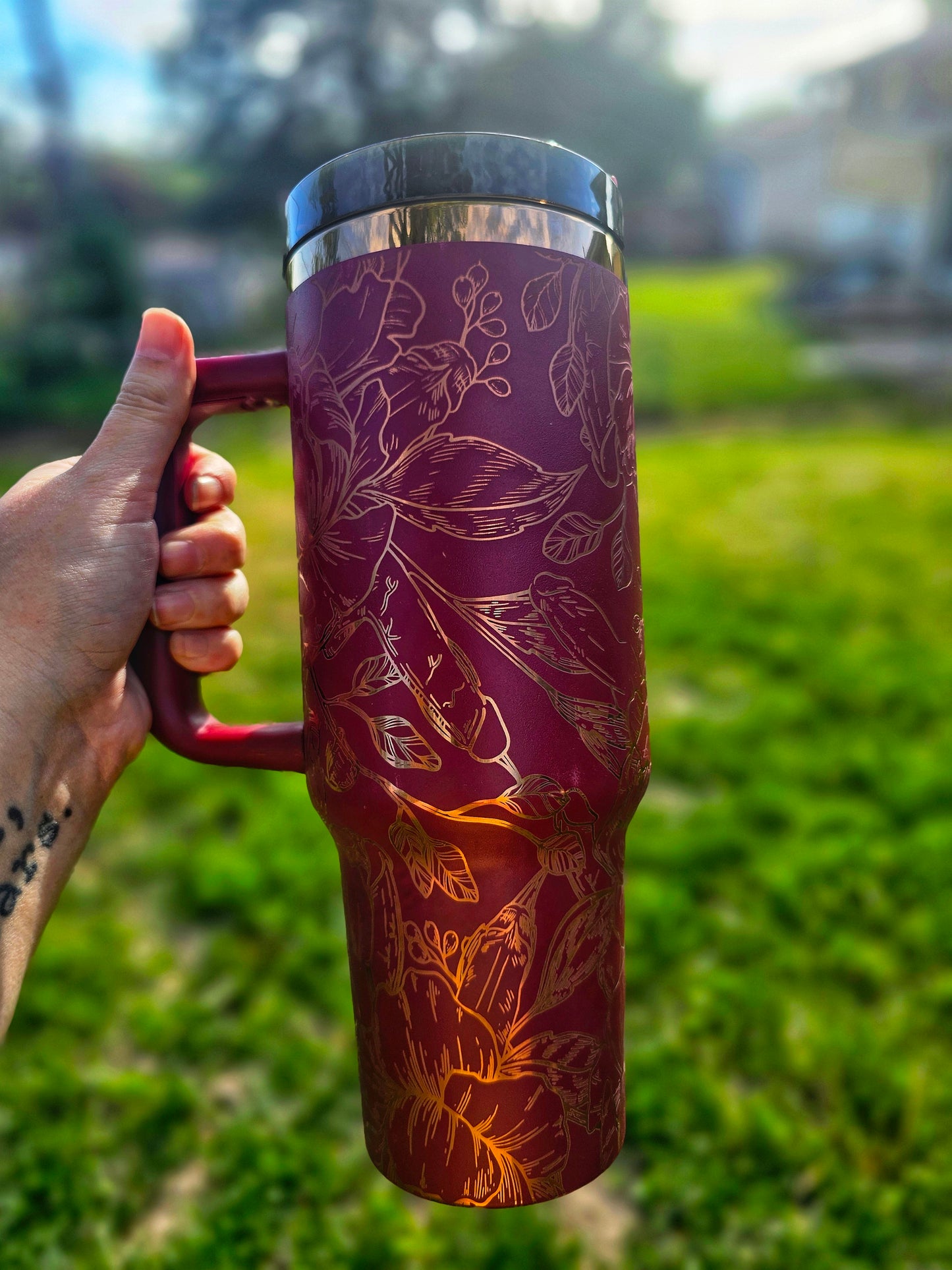 Floral Richards Tumbler