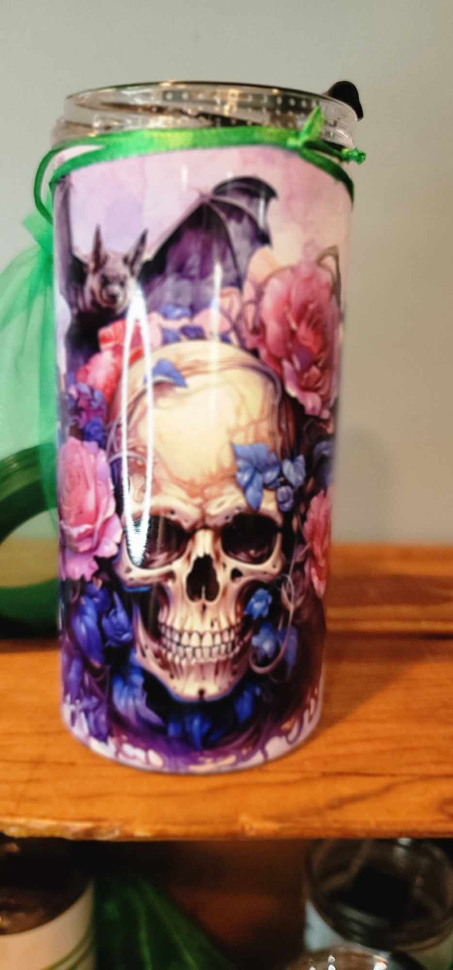 4 in 1 can cooler -skull
