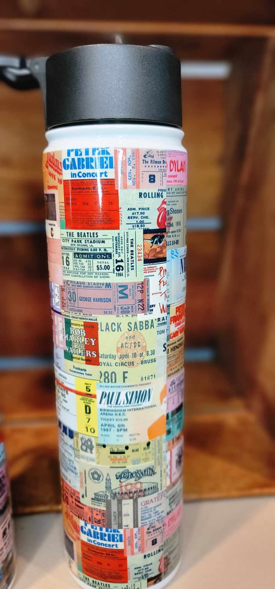 25 oz -Concert ticket Hydro Bottle