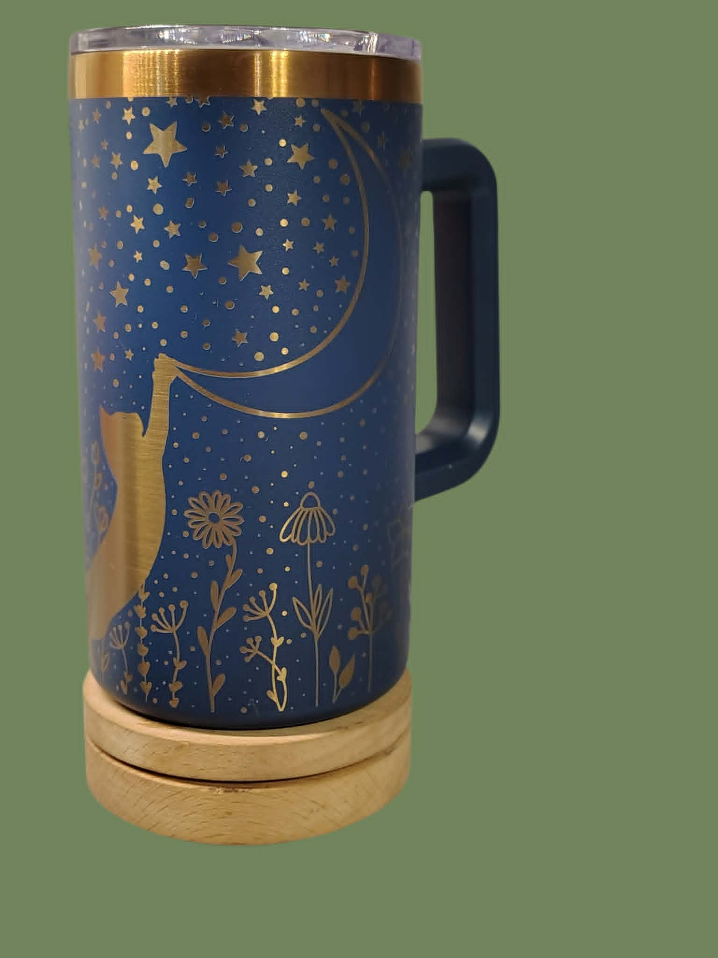 Cat & Moon 20 oz Handle