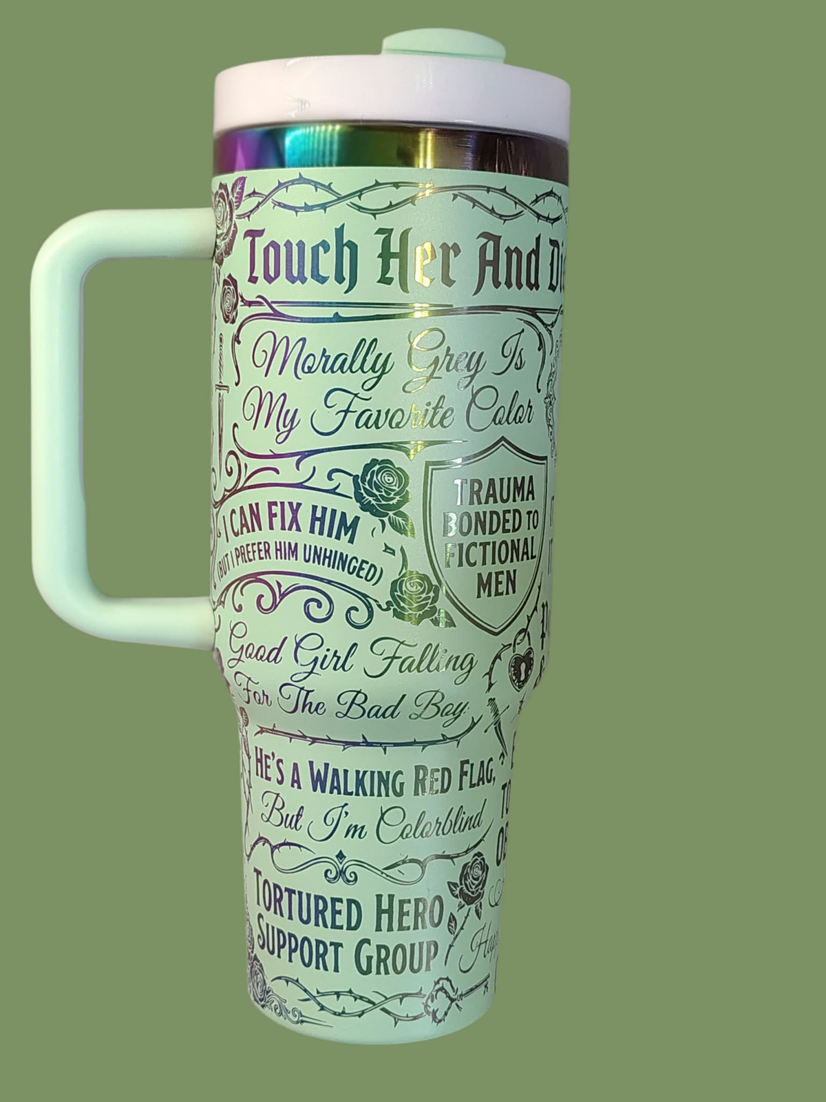 Touch her and die Engraved