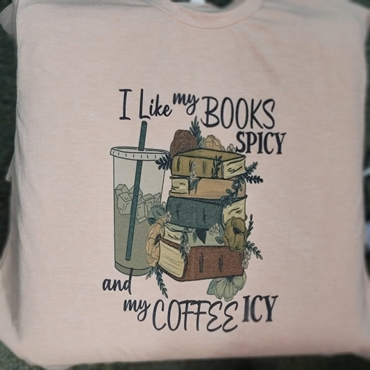 Spicy Books Icy Coffee Tee