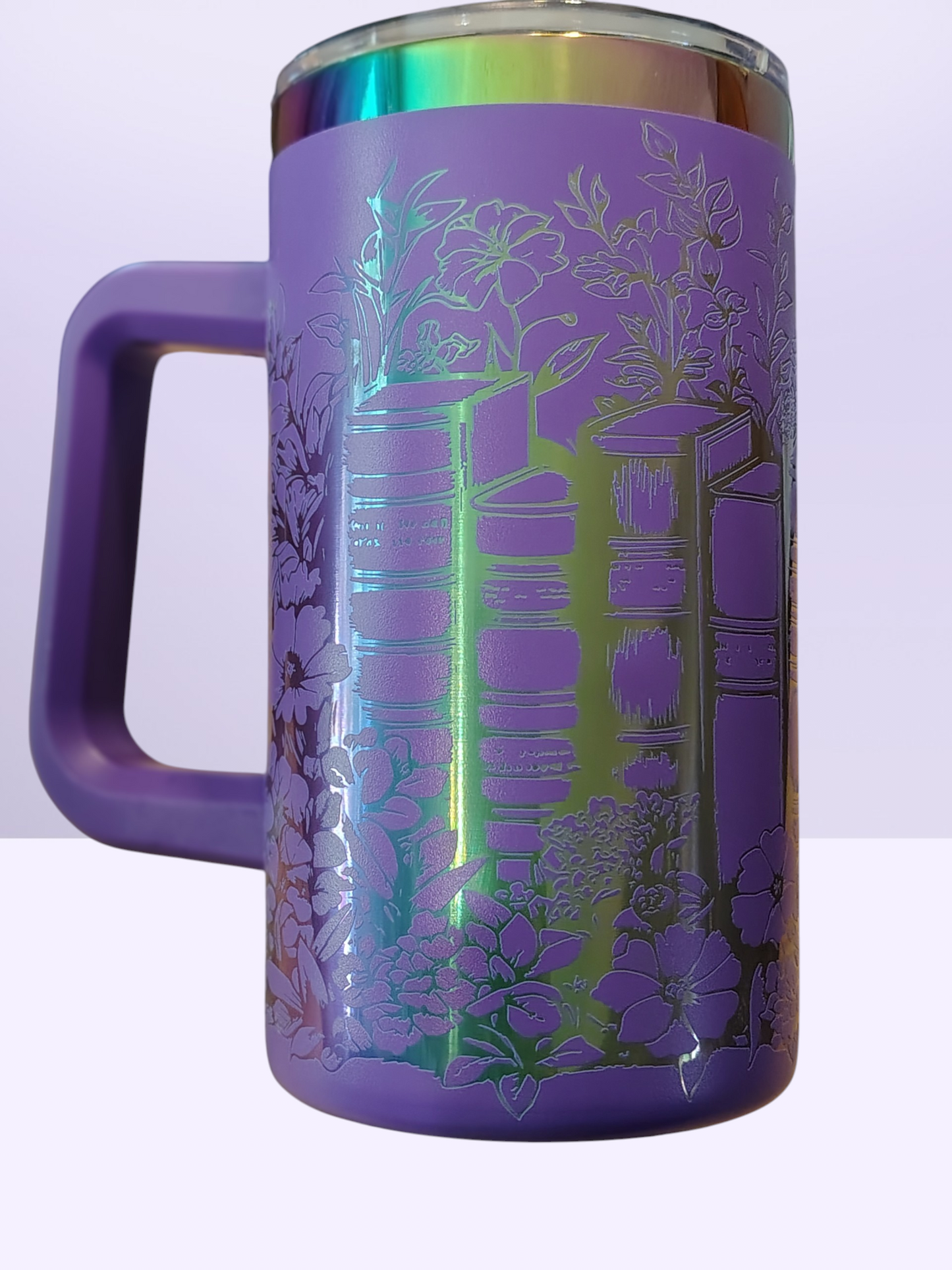 Flowers & Books 20 oz Handle