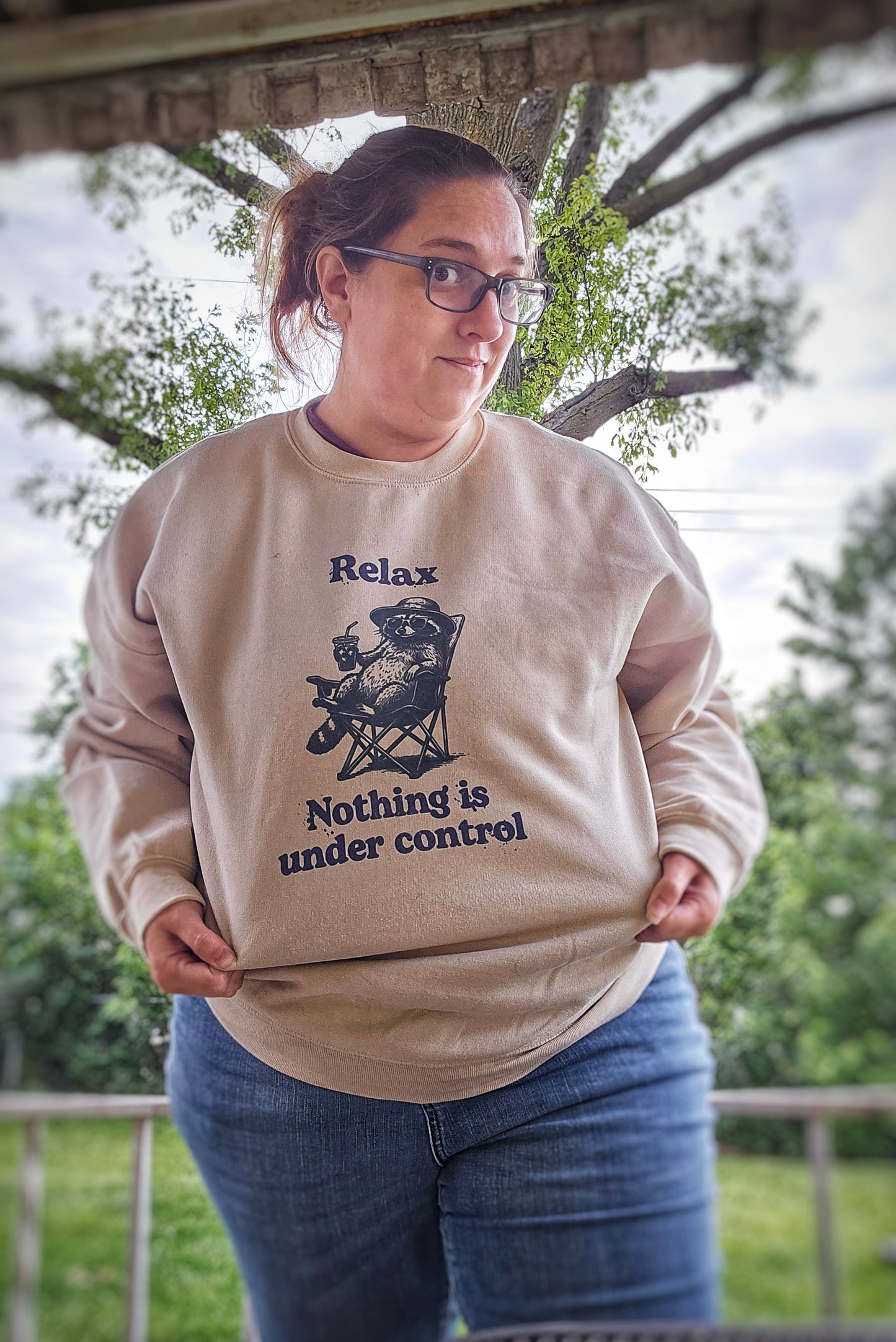 Relax Nothing Is Under Control Crewneck Sweatshirt