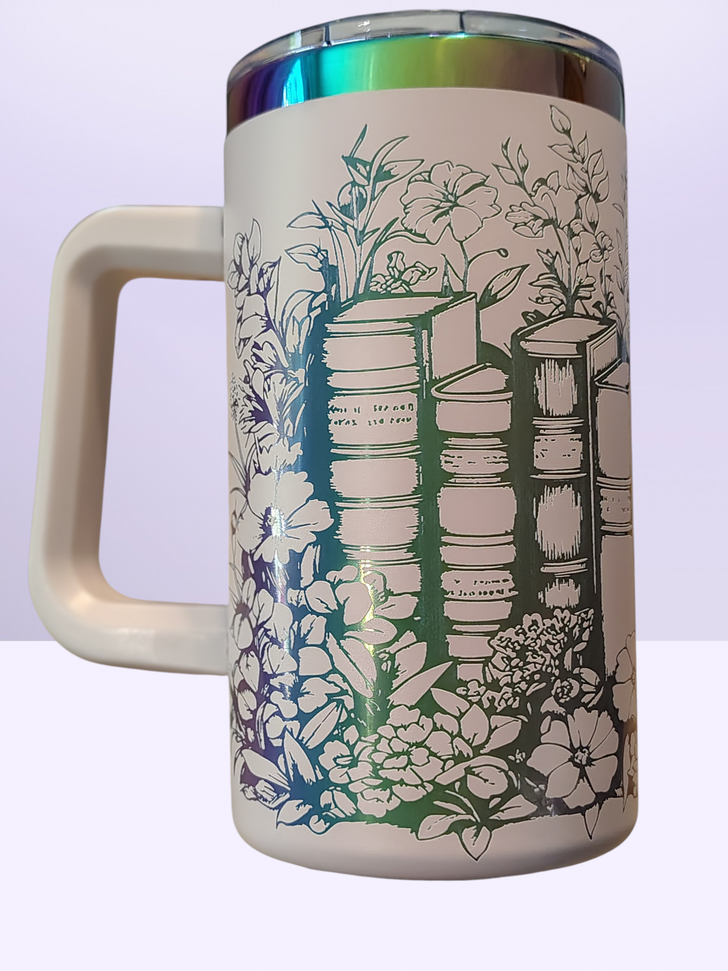Flowers & Books 20 oz Handle